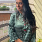 Satin Polka Dot Printed Kurta