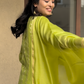 Aadya Banarasi Chanderi Silk Suit Set | Hand Woven | Kantha India