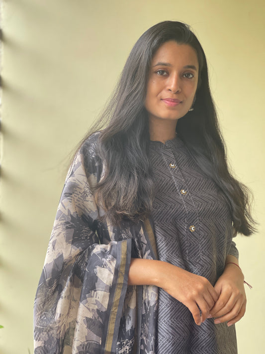 Rashmika Chanderi Silk Suit Dupatta