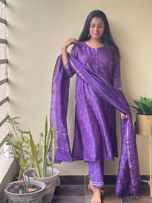 Sitara Chanderi silk traditional Suit Set