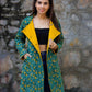 Rukhsana Cotton Quilted Reversable Long Jacket.