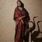 Ajrakh Modal Free-size Kaftan Red Dress