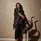Ajrakh Modal Free-size Kaftan Black