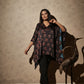Ajrakh Modal Free-size Kaftan Black