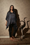 Ajrakh Modal Free-size Kaftan Blue