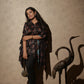 Ajrakh Modal Free-size Kaftan Black
