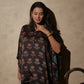 Ajrakh Modal Free-size Kaftan Black
