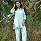 Frosted Cotton Chevron Coord Set - Handloom