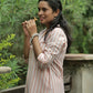 Ribbon Cotton Chevron Coord Set ~ Handloom
