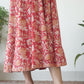 Cotton Hand Block Printed Bagh Dress - Red