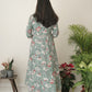 Cotton Hand Block Printed Bagh Dress - Green