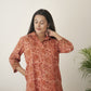 Cotton Vanaspati Brick Orange Kurta Set