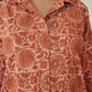 Cotton Vanaspati Brick Orange Kurta Set