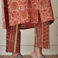 Cotton Vanaspati Brick Orange Kurta Set