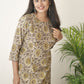Cotton Vanaspati Mud Kurta Set