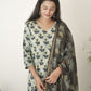 Cotton Vanaspati Green Kurta Set