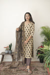 Cotton Vanaspati Mud Kurta Set