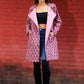 Abira Cotton Quilted Reversable Long Jacket.