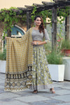 handblock printed cotton lehenga
