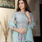 Green handblock printed cotton lehenga