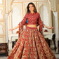 Avika handblock printed cotton lehenga