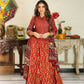 Sanjida handblock printed cotton lehenga