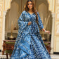 Mudika  handblock printed cotton lehenga
