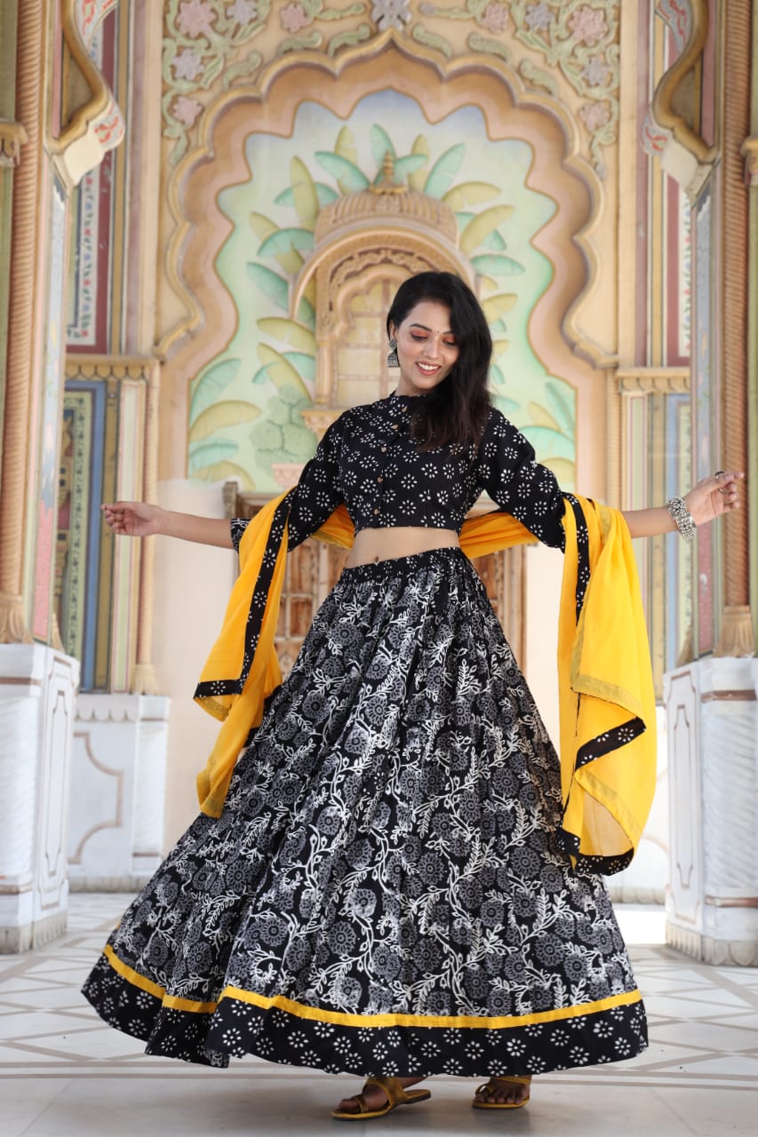 Shop Cotton Lehenga Designs for Women Online from India's Luxury Designers  2023