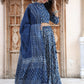Indigo bagru cotton lehenga