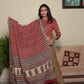 Earthy bagru hand block printed cotton lehenga