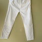 Embroidered Pure White straight Pant