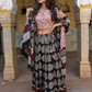 Hand block printed cotton lehenga