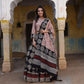 Hand block printed cotton lehenga